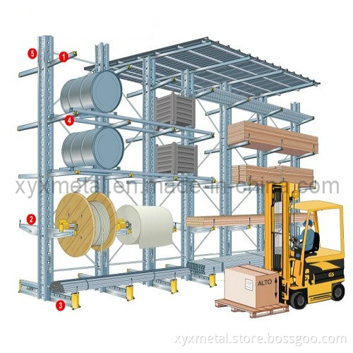 Single Arm or Double Arm Multifunctional Cantilever Rack for Warehouse